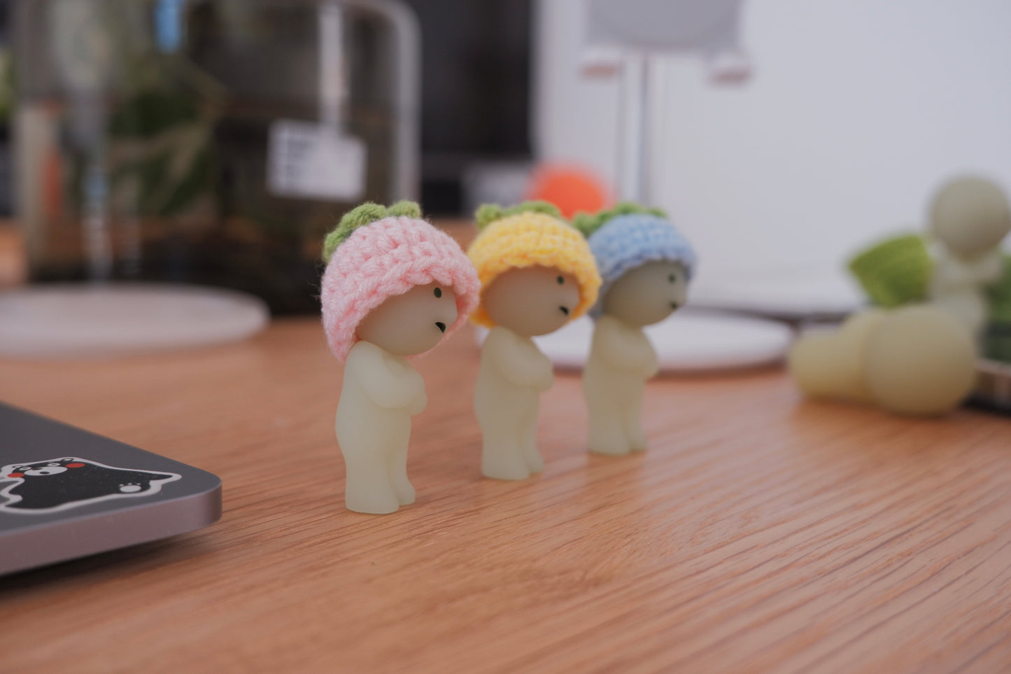 triplet smiski fruit hats