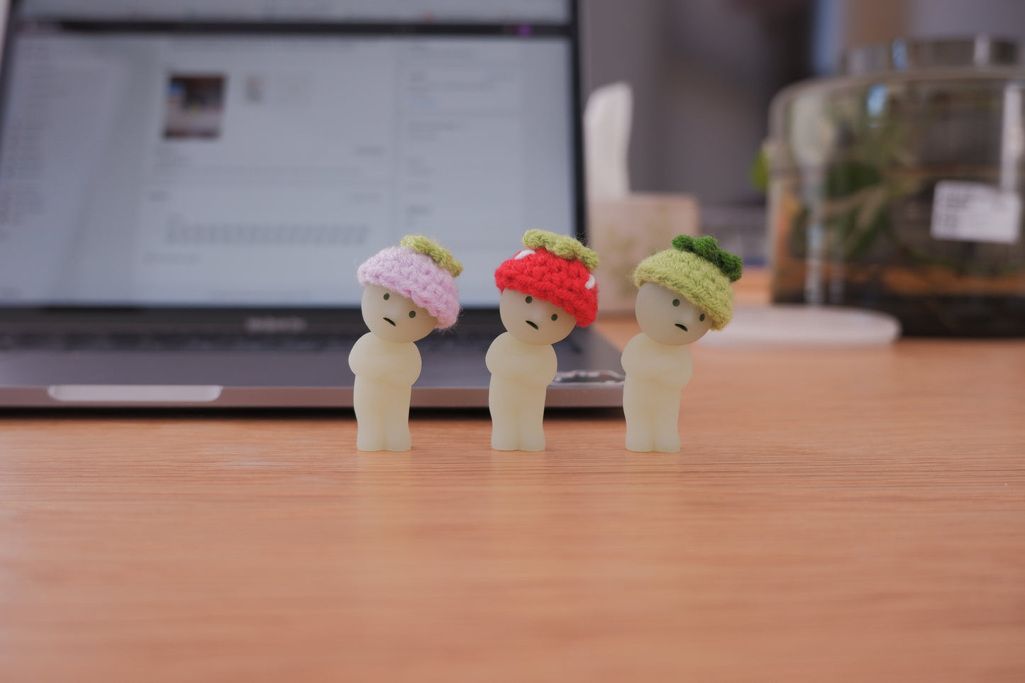 triplet smiski fruit hats