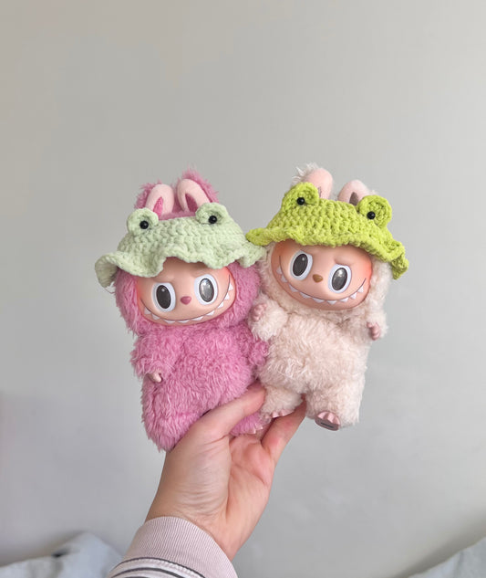 labubu frog hat