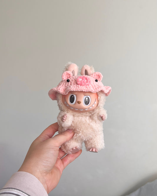 labubu piggy hat